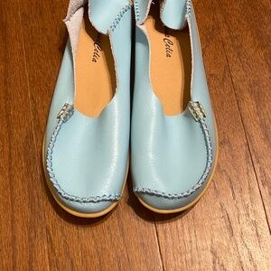 Venus Celia Women's Comfort Wallking Driving Loafers Shoes Blu Size 10